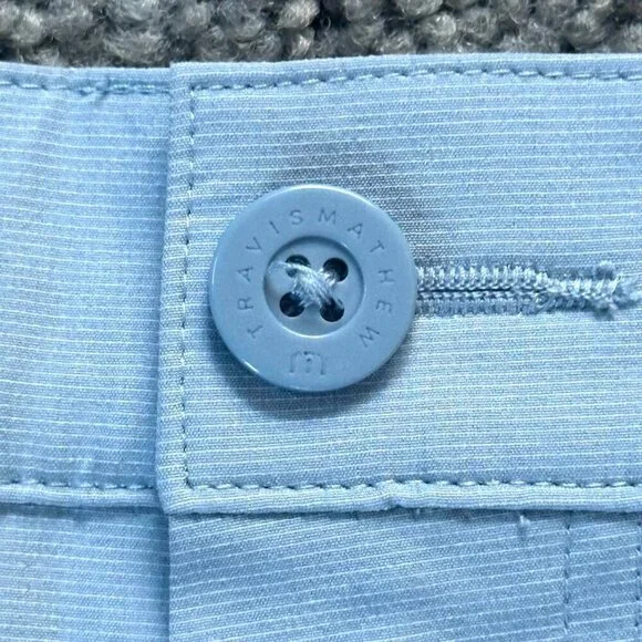 Travis Mathew Golf Chino Stretch Shorts Blue - Sz. 40 Men's Excellent Condition - Picture 4 of 10